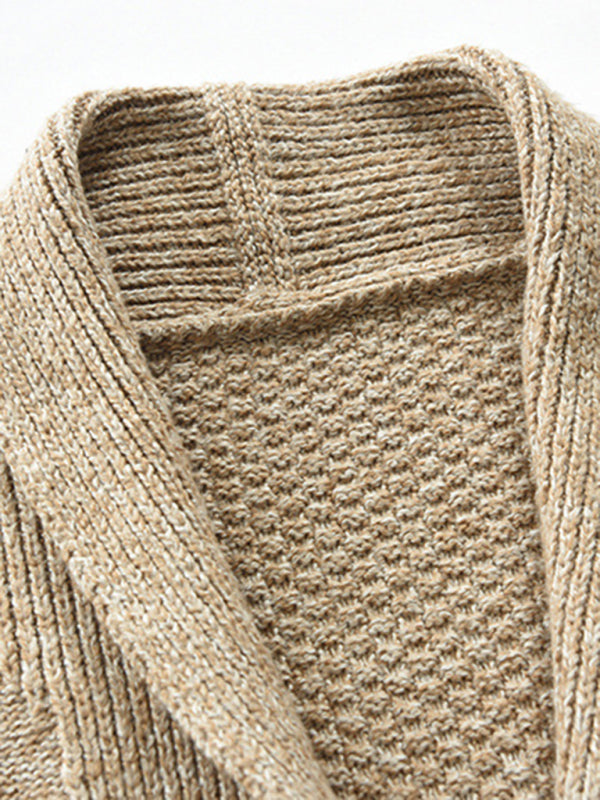 Men's Business Self Design Open Front Cardigan Shello's Creative Boutique