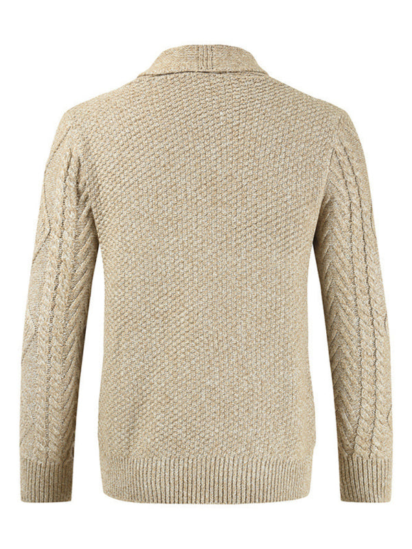 Men's Business Self Design Open Front Cardigan Shello's Creative Boutique
