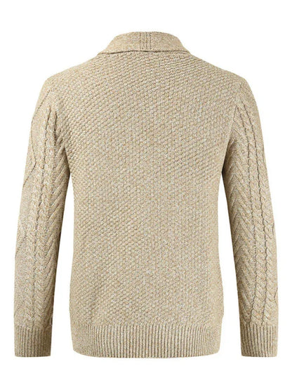 Men's Business Self Design Open Front Cardigan - Shello's Creative Boutique