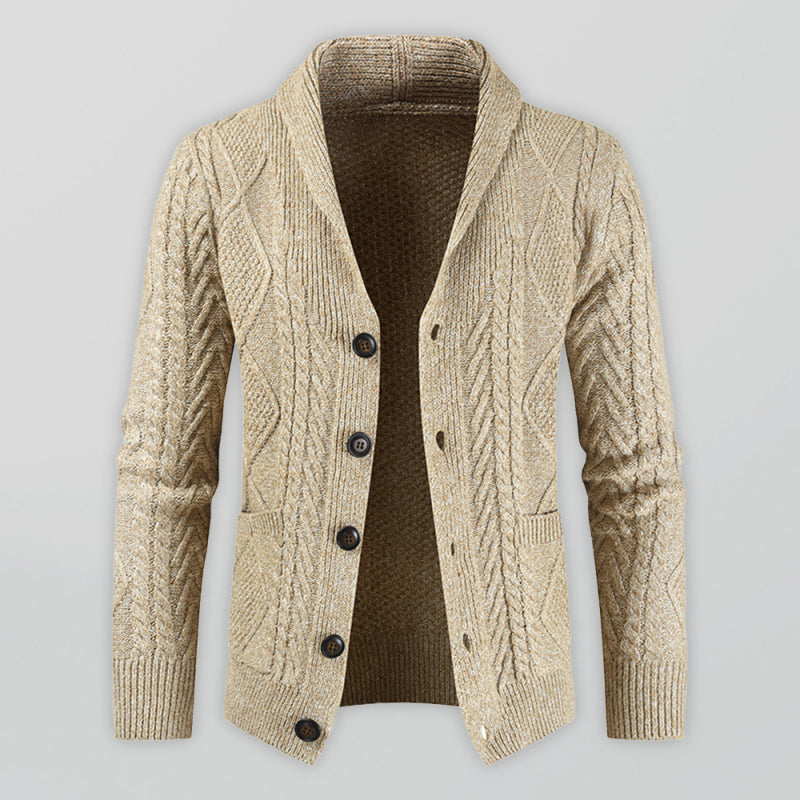 Men's Business Self Design Open Front Cardigan Shello's Creative Boutique