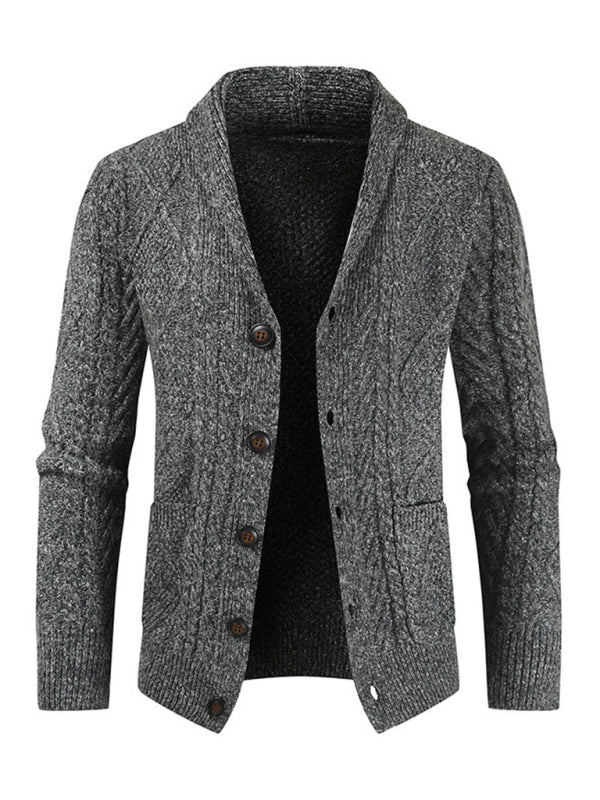 Men's Business Self Design Open Front Cardigan Shello's Creative Boutique