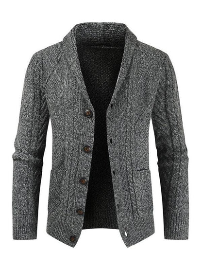 Men's Business Self Design Open Front Cardigan - Shello's Creative Boutique