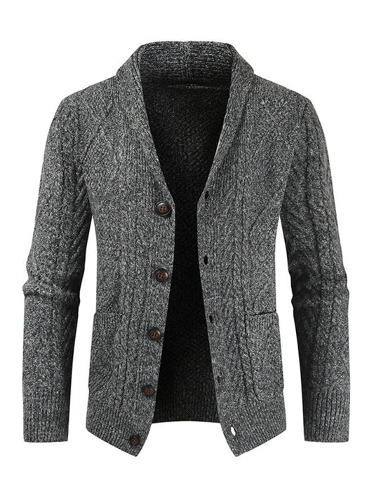 Men's Business Self Design Open Front Cardigan Shello's Creative Boutique