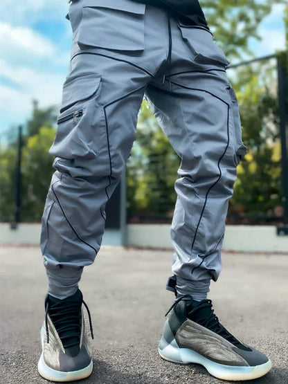 Men's Trendy Loose Straight Multi-Pocket Cargo Pants - Shello's Creative Boutique