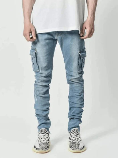 Men's Side Pocket Skinny Jeans - Shello's Creative Boutique