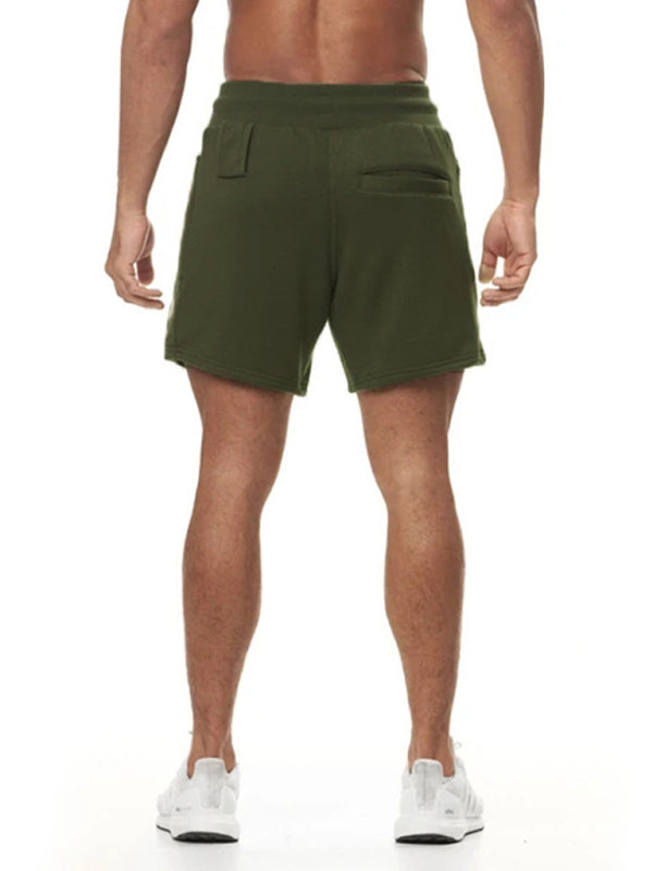 Sports Gym Shorts Men's Multi Pocket Hanging Towel Running Training Pants Cotton Shello's Creative Boutique