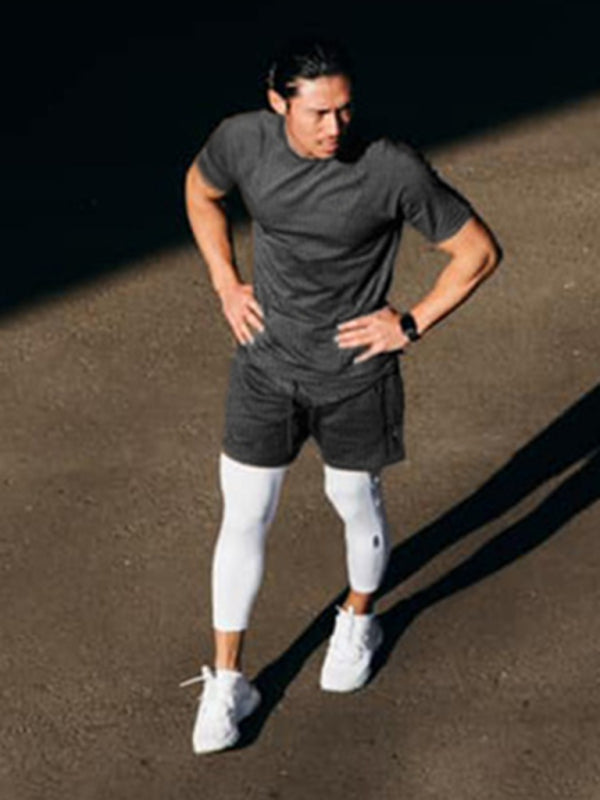 Sports Gym Shorts Men's Multi Pocket Hanging Towel Running Training Pants Cotton Shello's Creative Boutique