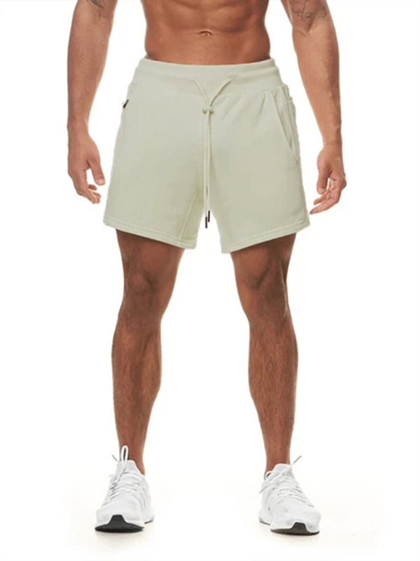 Sports Gym Shorts Men's Multi Pocket Hanging Towel Running Training Pants Cotton Shello's Creative Boutique