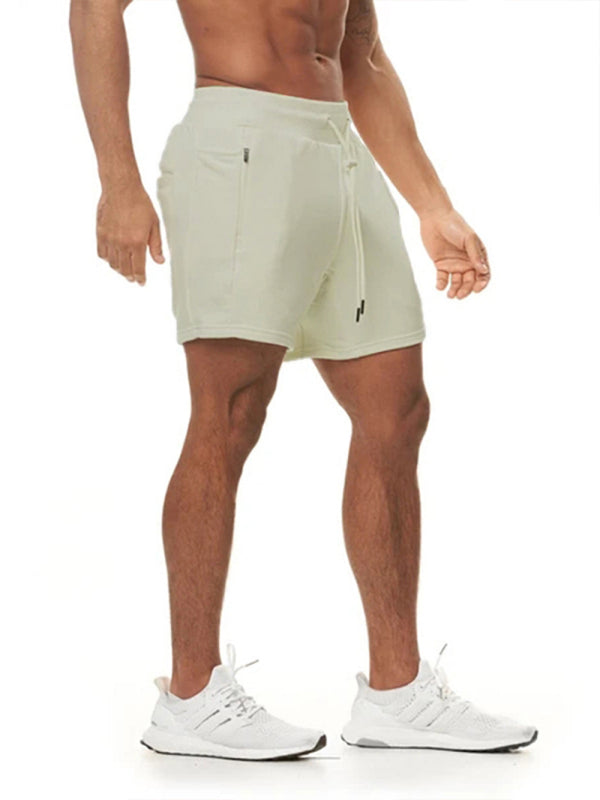 Sports Gym Shorts Men's Multi Pocket Hanging Towel Running Training Pants Cotton Shello's Creative Boutique