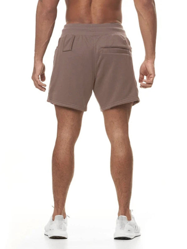 Sports Gym Shorts Men's Multi Pocket Hanging Towel Running Training Pants Cotton Shello's Creative Boutique