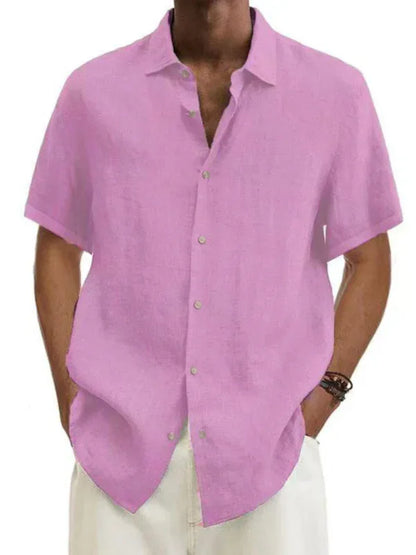 Men's Woven Casual Short Sleeve Shirt - Shello's Creative Boutique