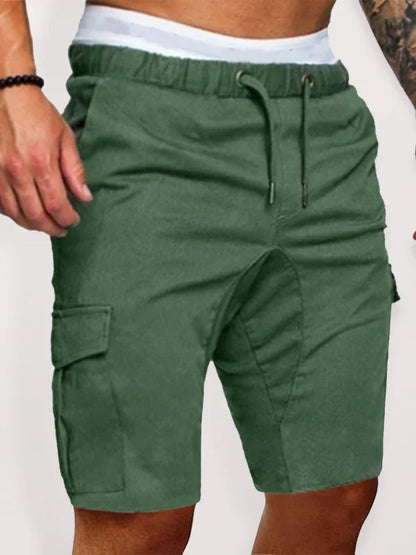 Men's Woven Casual Cargo Multi-Pocket Shorts - Shello's Creative Boutique