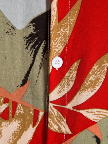 Men's Fashion Trend Casual Cotton Printed Short Sleeve Shirt - Shello's Creative Boutique