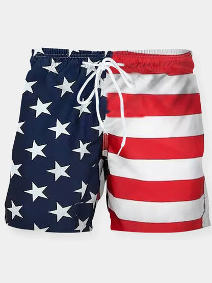 Men's National Flag Digital Printing Casual Sports Shorts - Shello's Creative Boutique