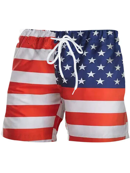 Men's National Flag Digital Printing Casual Sports Shorts - Shello's Creative Boutique