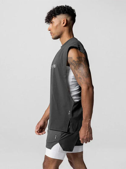 Men's Sports Loose Round Neck Quick Dry Sleeveless Vest – Optimal Performance Meets Casual Style! - Shello's Creative Boutique