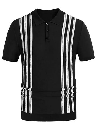 Men's Self Design Business Polo Shirt - Shello's Creative Boutique