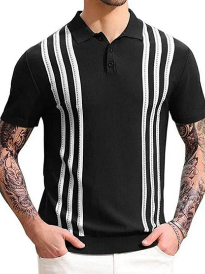 Men's Self Design Business Polo Shirt - Shello's Creative Boutique
