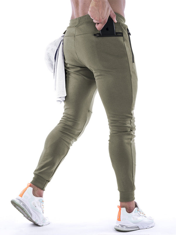Men's fitness sports back hanging towel feet training pants Shello's Creative Boutique