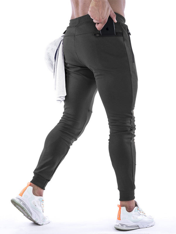 Men's fitness sports back hanging towel feet training pants Shello's Creative Boutique