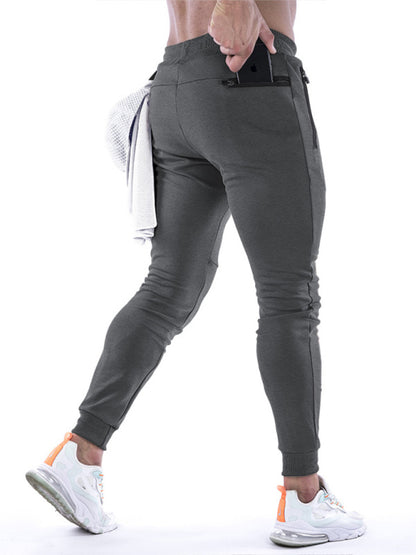 Men's fitness sports back hanging towel feet training pants Shello's Creative Boutique