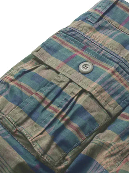 Cargo Shorts Men Half Pocket Plaid Shorts – Perfectly Crafted for Casual Comfort! - Shello's Creative Boutique