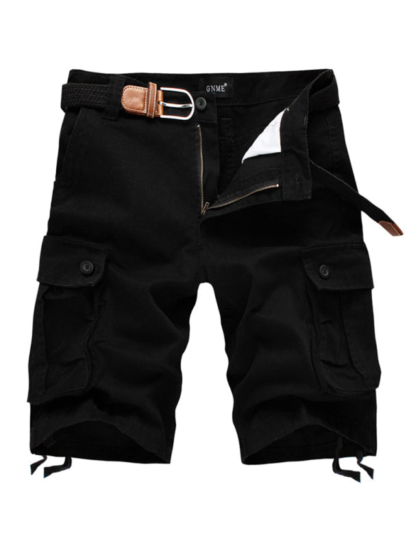 Straight Leg Cropped Pants Men's Loose Casual Pants Outdoor Sports Cargo Shorts (Without Belt) Shello's Creative Boutique