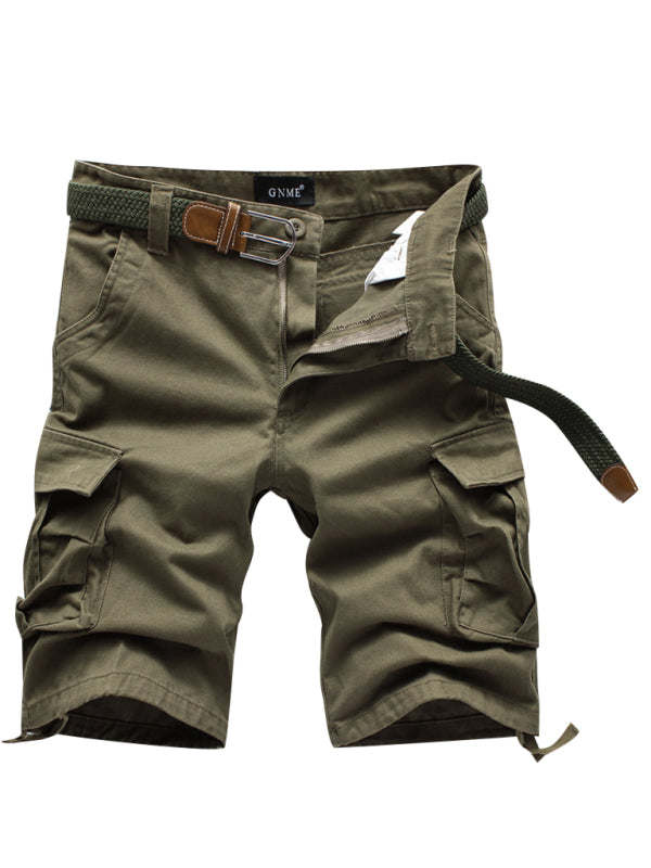 Straight Leg Cropped Pants Men's Loose Casual Pants Outdoor Sports Cargo Shorts (Without Belt) Shello's Creative Boutique