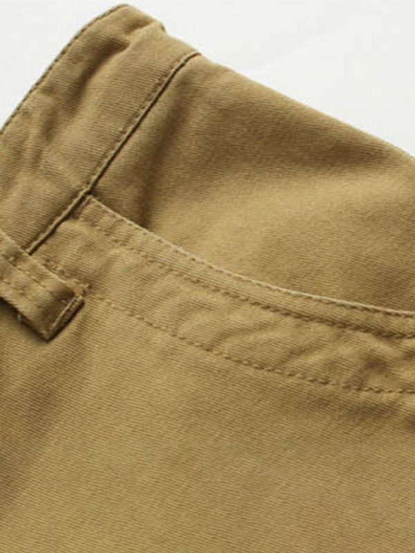 Straight Leg Cropped Pants Men's Loose Casual Pants Outdoor Sports Cargo Shorts (Without Belt) Shello's Creative Boutique