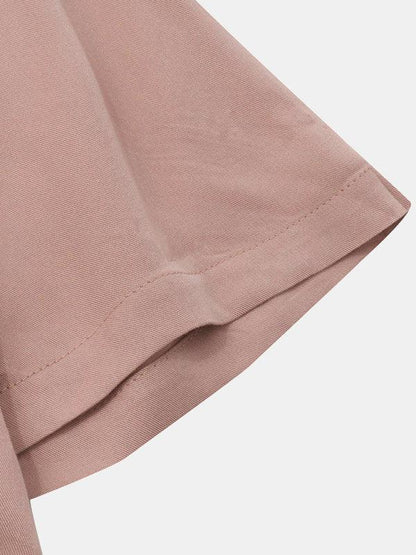 Spring and summer new men's casual button street trendy short-sleeved shirt - Shello's Creative Boutique