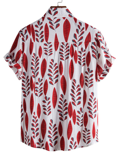 Vacation Floral Men's Casual Short Sleeve Floral Shirt Shello's Creative Boutique