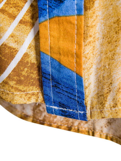 Vacation Floral Men's Casual Short Sleeve Floral Shirt Shello's Creative Boutique