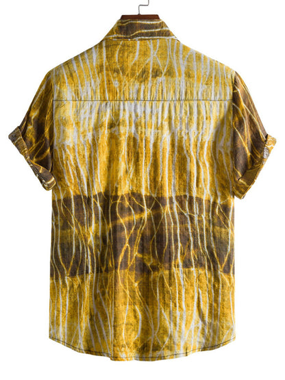 Vacation Floral Men's Casual Short Sleeve Floral Shirt Shello's Creative Boutique