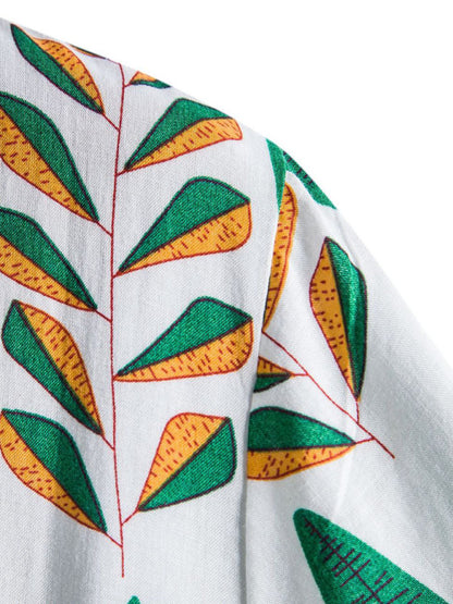 Vacation Floral Men's Casual Short Sleeve Floral Shirt Shello's Creative Boutique