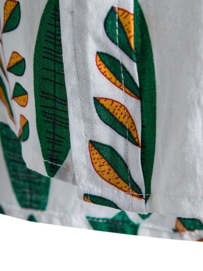 Vacation Floral Men's Casual Short Sleeve Floral Shirt Shello's Creative Boutique