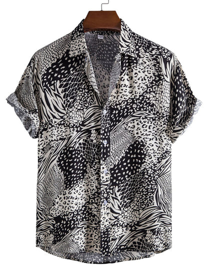 Vacation Floral Men's Casual Short Sleeve Floral Shirt Shello's Creative Boutique