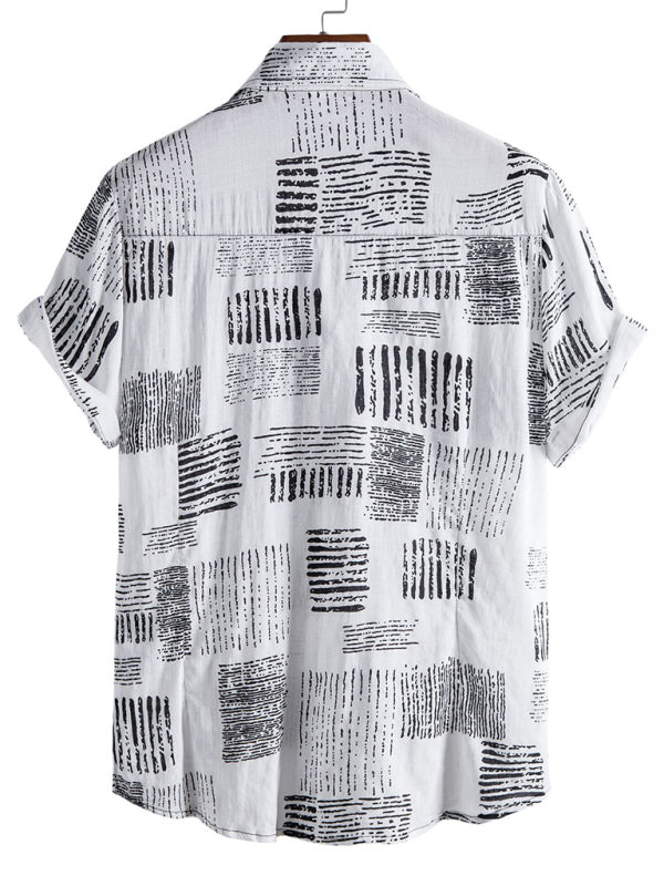 Vacation Floral Men's Casual Short Sleeve Floral Shirt Shello's Creative Boutique