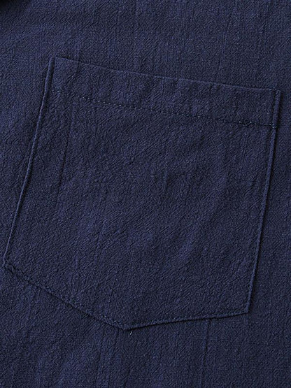 Men's Solid Colour Short-Sleeved T-Shirt Shorts Cotton Linen Casual Suit - Shello's Creative Boutique