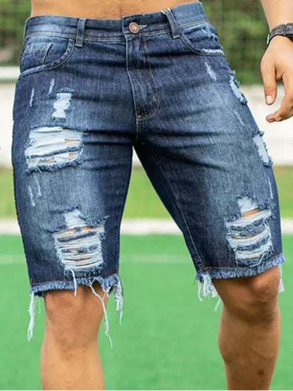 Slim Fit Fashion Jeans Men's Shorts – Effortlessly Cool and Comfortable! - Shello's Creative Boutique