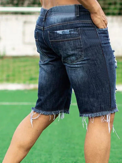Slim Fit Fashion Jeans Men's Shorts – Effortlessly Cool and Comfortable! - Shello's Creative Boutique
