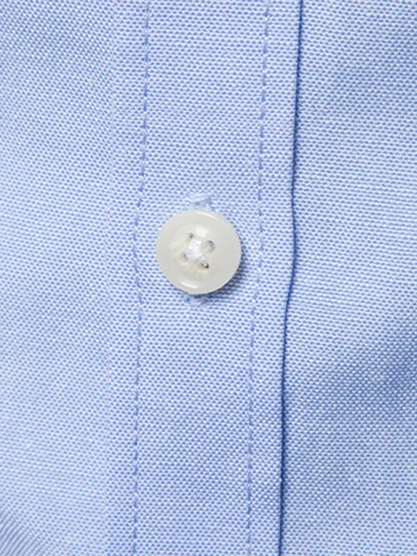 Men's Casual Slim Cotton Oxford Solid Color Large Size Bottom Shirt Long Sleeves - Shello's Creative Boutique