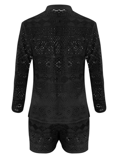 Long Sleeve Shirts Casual Shorts Fashion Men's Suits Sportswear