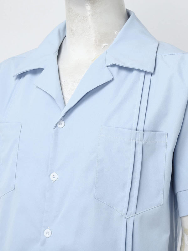 Simple Sports Short Sleeve Shorts Linen Loose Casual Men's Shirt Set Shello's Creative Boutique