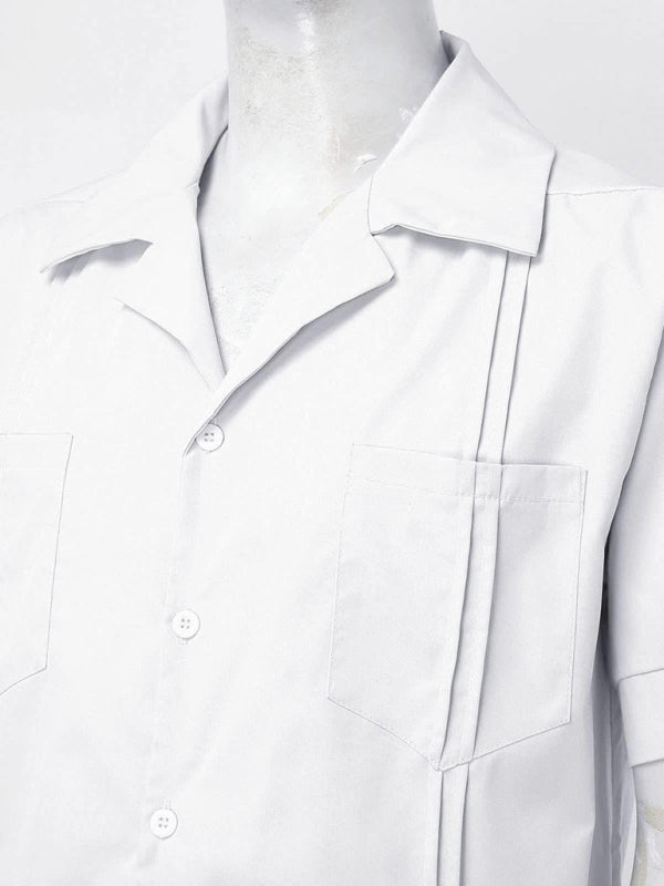 Simple Sports Short Sleeve Shorts Linen Loose Casual Men's Shirt Set Shello's Creative Boutique