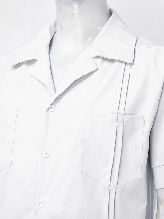 Simple Sports Short Sleeve Shorts Linen Loose Casual Men's Shirt Set Shello's Creative Boutique