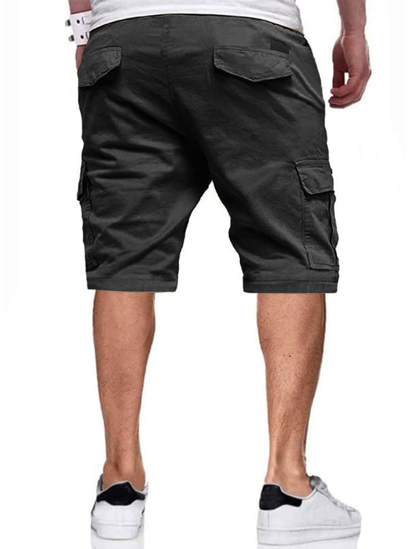 New style men's overalls drawstring color block casual shorts Shello's Creative Boutique