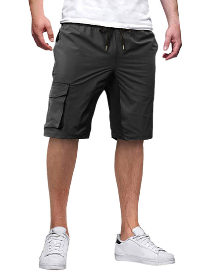 New style men's overalls drawstring color block casual shorts Shello's Creative Boutique