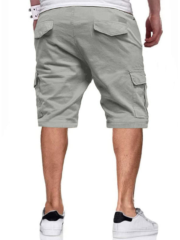 New style men's overalls drawstring color block casual shorts Shello's Creative Boutique