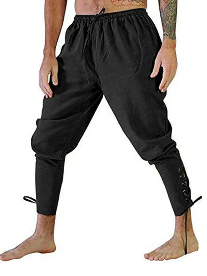 Modern Comfort - Men's Ankle Strap Cuffed Trousers - Shello's Creative Boutique