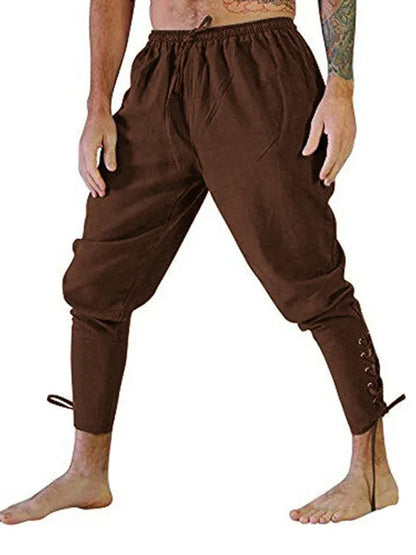 Modern Comfort - Men's Ankle Strap Cuffed Trousers - Shello's Creative Boutique
